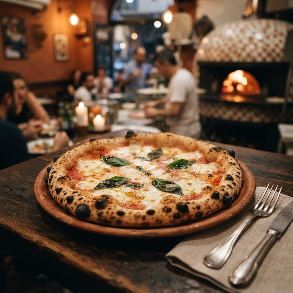 Recorrido de pizza y bebidas: Un trocito de Nápoles