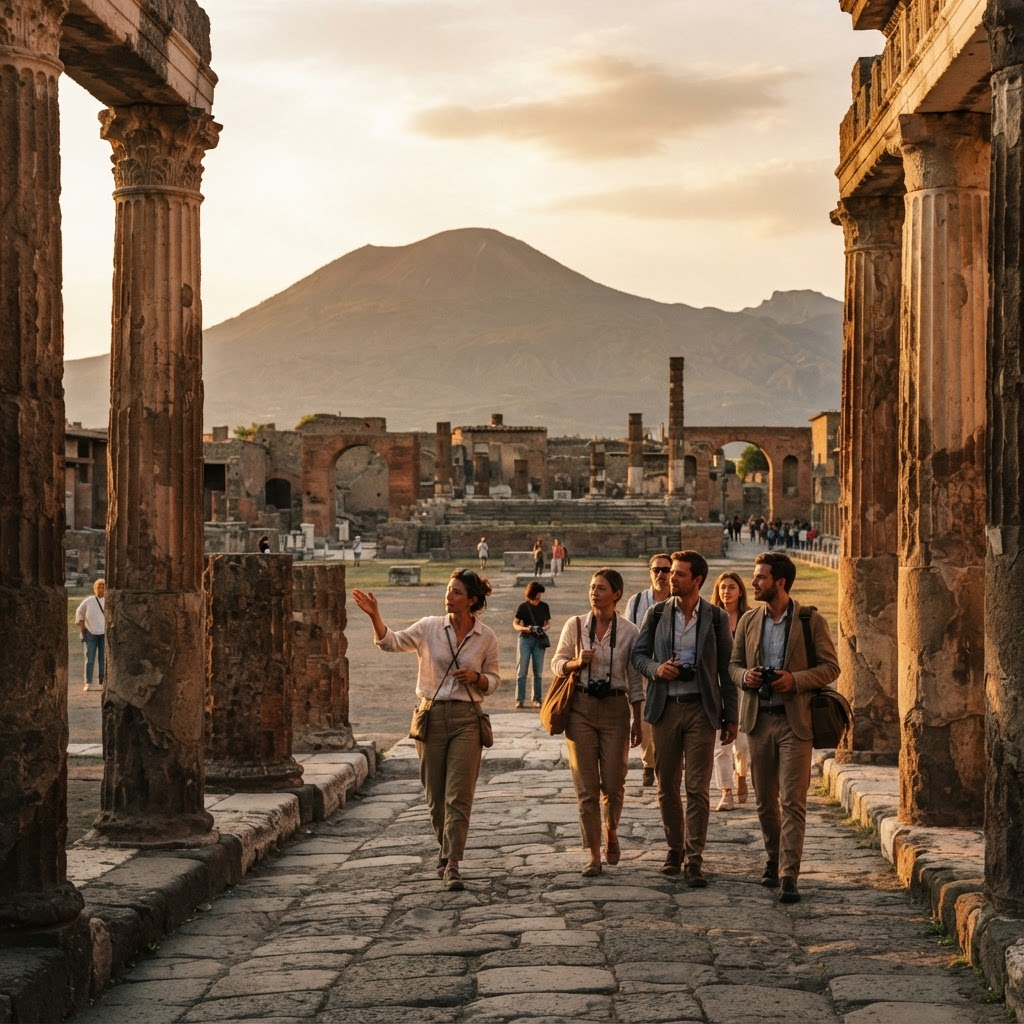 Pompeya y Herculano en grupo reducido con entradas