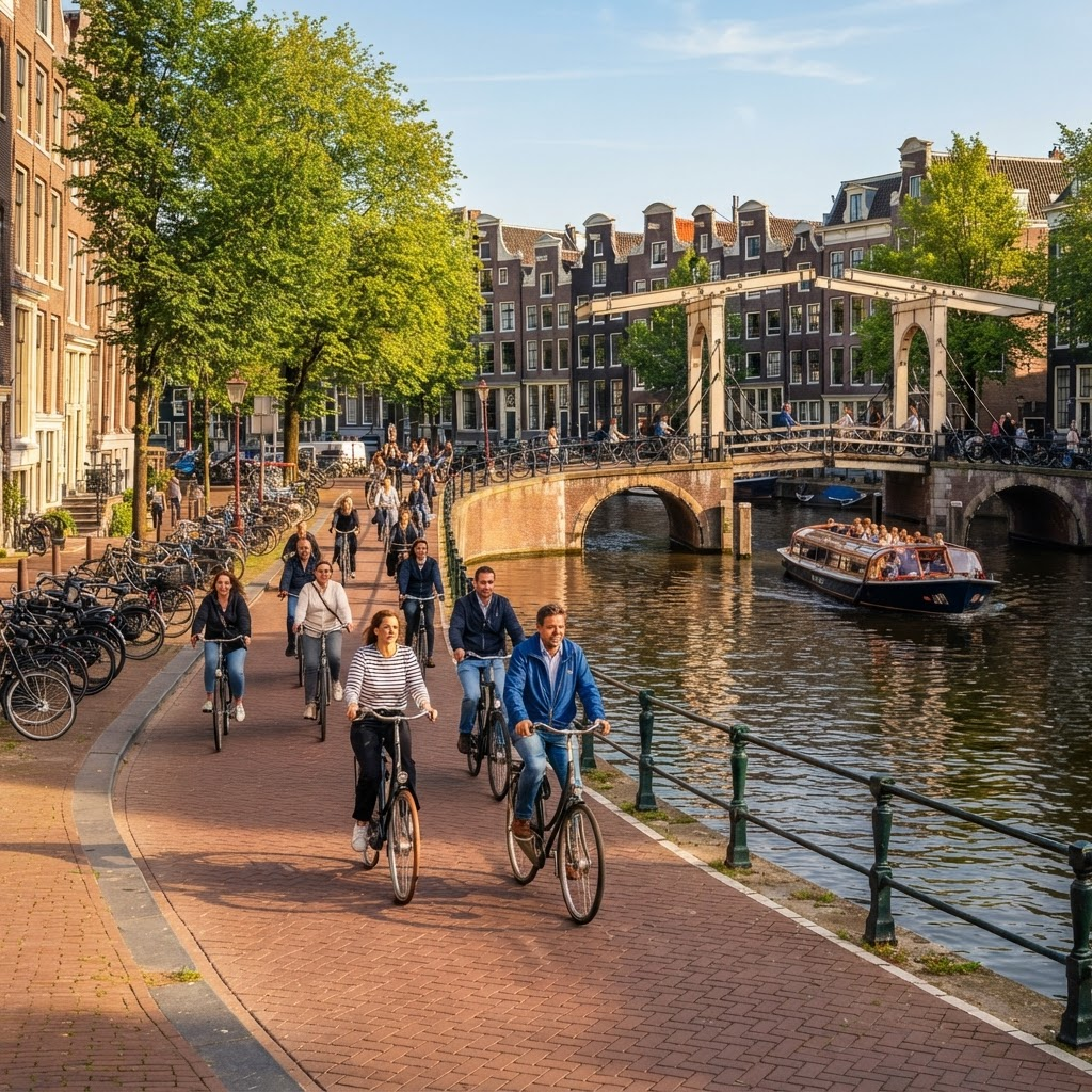 Gran tour en bicicleta eléctrica por Ámsterdam