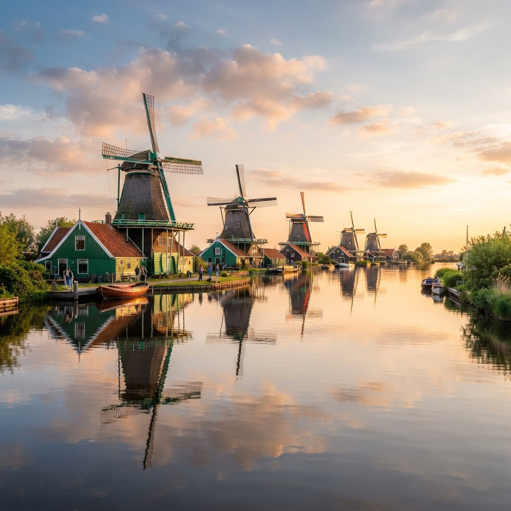 Tour privado a los molinos de Zaanse Schans (español)