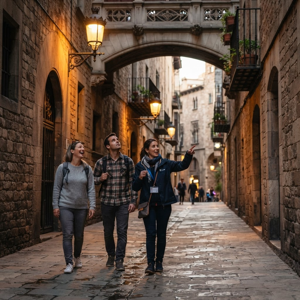 Visita privada a la Catedral de Barcelona con terraza y VR