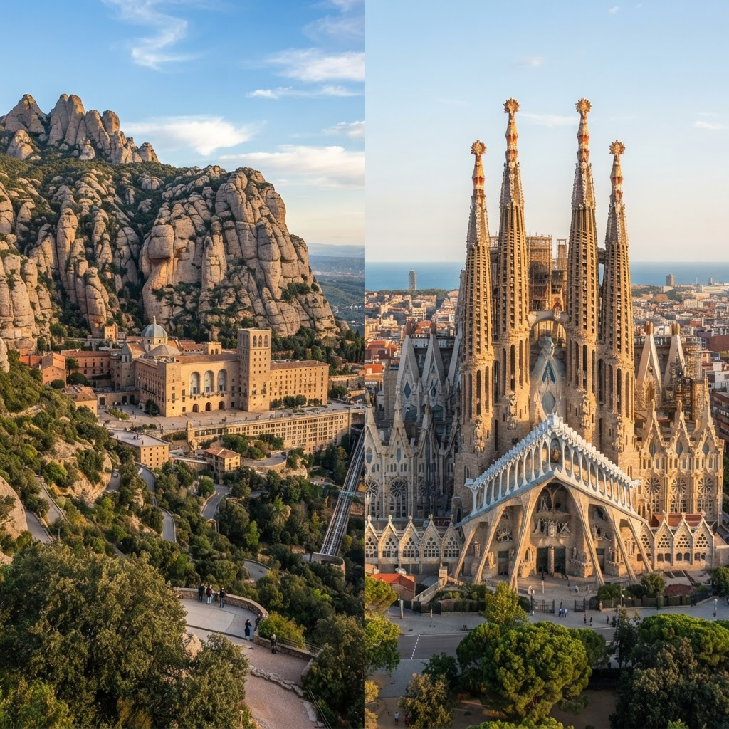 Combo: Montserrat y Sagrada Familia con guía experto