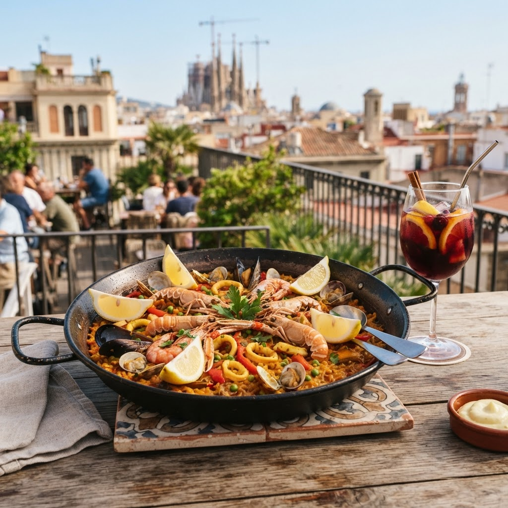 Paella con maestro: mercado, sangría y tapas