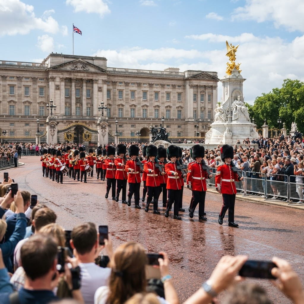 Cambio de guardia en Buckingham · visita privada a pie