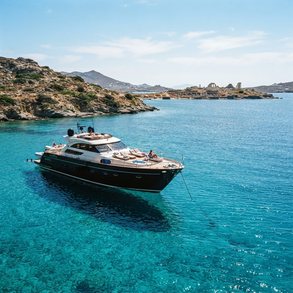 Crucero privado por Delos y Rhenia (medio día)
