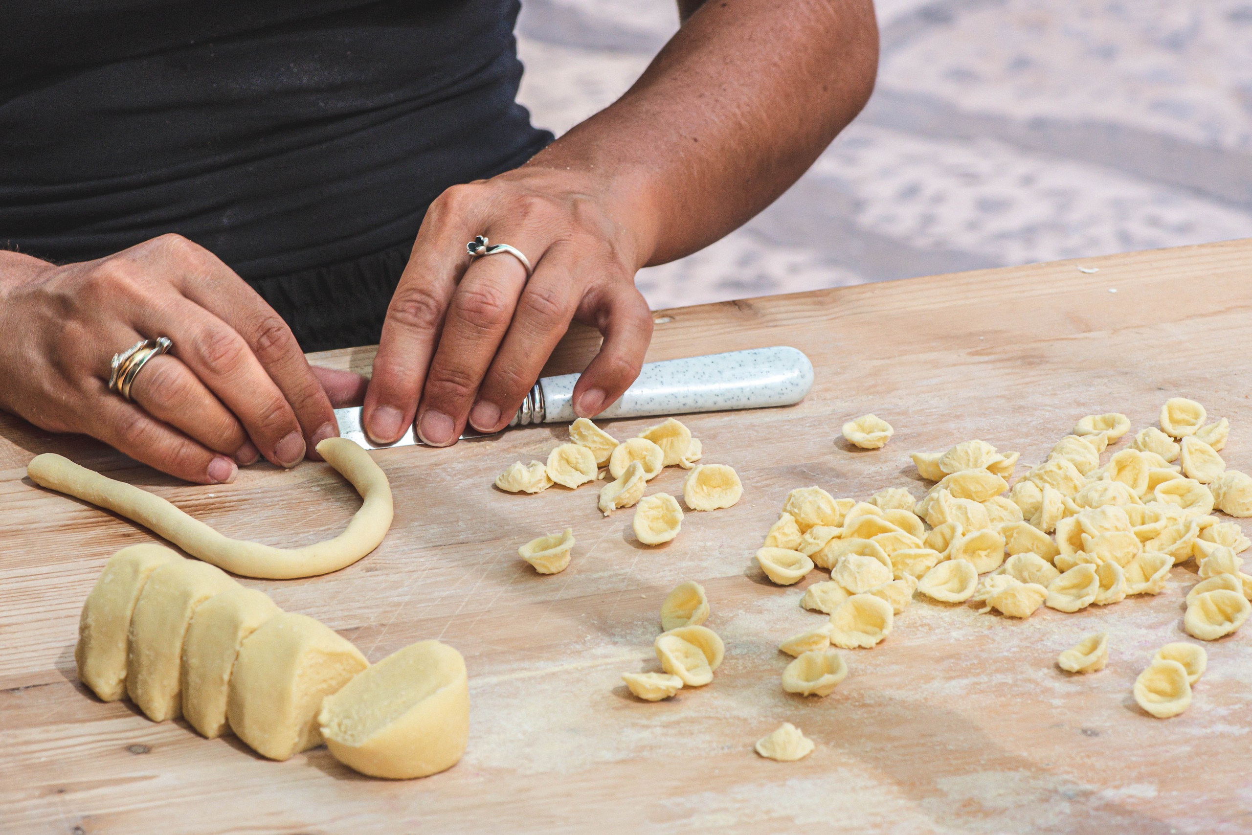 Clase de cocina pugliesa con cena en Polignano